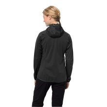 Jack Wolfskin Softshell Jacket Go Hike (Hood, windproof, water-repellent) black Women