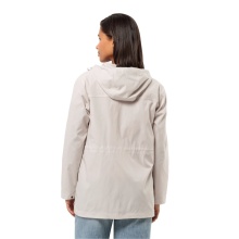 Jack Wolfskin Softshell Coat Desert Wind (windproof, water-repellent) cream white Women