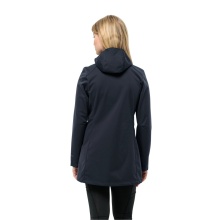 Jack Wolfskin Softshell Coat Windhain Coat (windproof, water-repellent, breathable) midnight blue Women