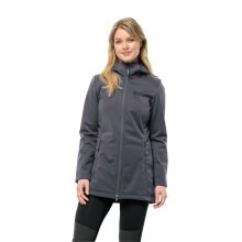 Jack Wolfskin Softshell Coat Windhain (windproof, water-repellent, breathable) dark grey Women