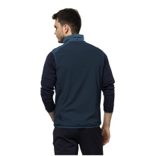 Jack Wolfskin Softshell Vest Highest Peak (elastic, windproof, water-repellent) dark blue Men