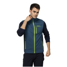 Jack Wolfskin Softshell Vest Highest Peak (elastic, windproof, water-repellent) dark blue Men