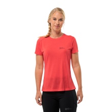 Jack Wolfskin Sports Shirt Vonnan (breathable, odour-resistant) red ladies