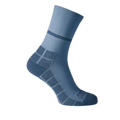 Jack Wolfskin Hiking Sock Crew Light Multi (quick-drying, breathable) dark blue - 1 Pair