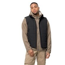 Jack Wolfskin Padded Vest White Frost 2023 (durable, windproof, water-repellent) black Men