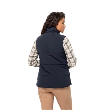 Jack Wolfskin Padded Vest White Frost (robust, windproof, water-repellent) navy blue Women