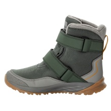 Jack Wolfskin Winter Boots Polar Bear Texapore High VC (robust, waterproof) dark green/grey Children