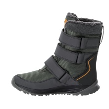 Jack Wolfskin Winter Boots Polar Boot Texapore High VC (robust, waterproof) dark green/grey Children