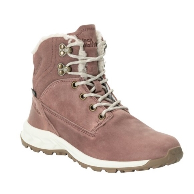 Jack Wolfskin Winter Boots Queenstown City Texapore Mid (Leather, Waterproof) Pink Women