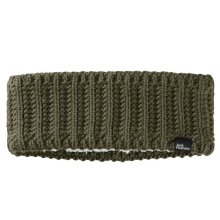 Jack Wolfskin Headband (Knit Pattern) Highloft Knit Headband - Moss Green Women