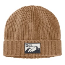 Jack Wolfskin Knitted Hat Edo Badge Beanie - sand brown Men