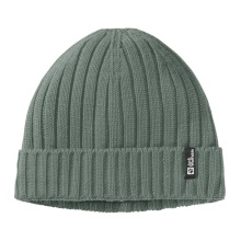 Jack Wolfskin Rib Knit Beanie (Fleece Lined) hedge green