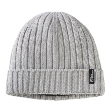 Jack Wolfskin Rib Knit Beanie (Fleece Lined) grey