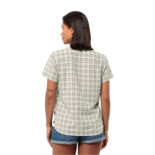 Jack Wolfskin Wanderblouse Febla Shirt (moisture-regulating, breathable) Short Sleeve Green Ladies