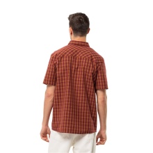 Jack Wolfskin Hot Springs Hiking Shirt (with Chest Pocket) Short Sleeve Burgundy Men