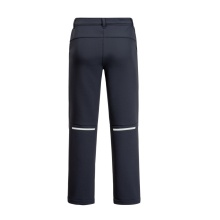 Jack Wolfskin Hiking Trousers Fourwinds Pants (Softshell Trousers, windproof, water-repellent) long navy blue Kids