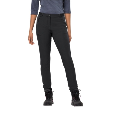 Jack Wolfskin Softshell Hiking Trousers Geigelstein Slim Pant (water-repellent, breathable) black Women