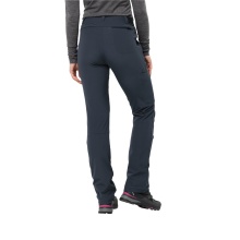 Jack Wolfskin Softshell Hiking Trousers Geigelstein Pant (water-repellent, highly breathable) navy blue Women