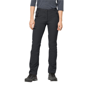 Jack Wolfskin Softshell Hiking Trousers Geigelstein Pant (water-repellent, highly breathable) black Women