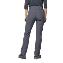 Jack Wolfskin Softshell Hiking Trousers Geigelstein Pant (water-repellent, highly breathable) grey Women