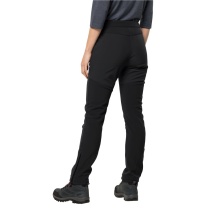 Jack Wolfskin Hiking Trousers Stollberg Pant (Softshell trousers, windproof, water-repellent) black Women