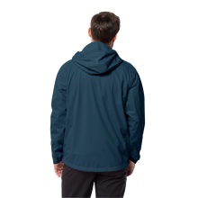 Jack Wolfskin hiking jacket Emberberg 3l (highly breathable, waterproof, windproof) dark blue Men