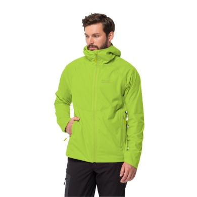 Jack Wolfskin hiking jacket Emberberg 3l (highly breathable, waterproof, windproof) lime green men