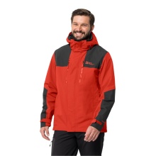 Jack Wolfskin hiking jacket Jasper Flex 2023 (weatherproof jacket, waterproof, windproof, breathable) red Men