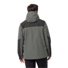 Jack Wolfskin Wander Jacket Jasper Flex (Weatherproof Jacket, waterproof, windproof, breathable) dark green men's