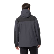 Jack Wolfskin hiking jacket Jasper Flex (weatherproof jacket, waterproof, windproof, breathable) ebony grey Men