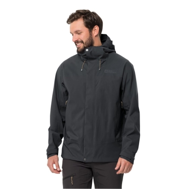 Jack Wolfskin hiking jacket Kammweg 2L (highly breathable, waterproof, windproof) phantom grey Men