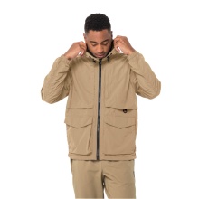 Jack Wolfskin Hiking Jacket Lightsome (Softshell Jacket, windproof, water-repellent) sand brown Men