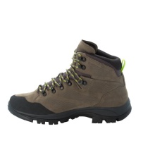 Jack Wolfskin Trekking Hiking Shoes Rebellion Texapore Mid (Nubuck leather, waterproof) khaki green/phantom Men