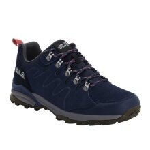 Jack Wolfskin Hiking Shoes Refugio Texapore Low (Suede, Waterproof) Dark Blue/Grey Women