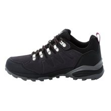 Jack Wolfskin Hiking Shoes Refugio Texapore Low (Suede, Waterproof) Dark Grey/Purple Women