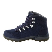 Jack Wolfskin Hiking Shoes Refugio Texapore Mid (Suede, Waterproof) Dark Blue/Grey Women