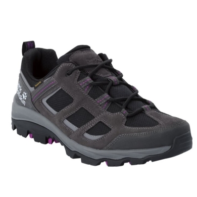 Jack Wolfskin Hiking Shoes Vojo 3 Texapore Low (Suede, Waterproof) Stone Grey/Purple Women