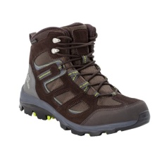 Jack Wolfskin Hiking Shoes Vojo 3 Texapore Mid (waterproof, breathable) dark brown/lime green Men