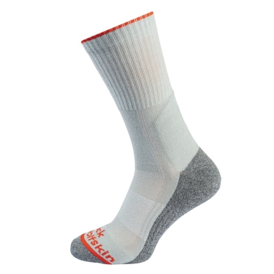 Jack Wolfskin Hiking Sock Crew Hike Func (good cushioning, quick-drying) light grey - 1 pair