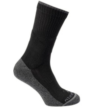 Jack Wolfskin Trekking Sock Crew Trek Func (good cushioning, quick-drying) black - 1 pair