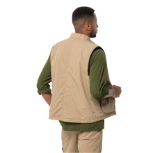 Jack Wolfskin Hiking Vest Lightsome (lightweight, windproof, water-repellent) sand brown Men