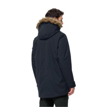 Jack Wolfskin Winter Parka Glacier Canyon (waterproof and windproof, PFC-free) dark blue Men