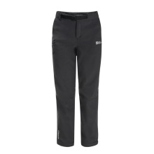 Jack Wolfskin Winter Softshell Pants Actamic Pants (windproof, water-repellent, breathable) long phantom grey Kids