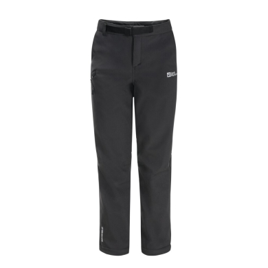 Jack Wolfskin Winter Softshell Pants Actamic Pants (windproof, water-repellent, breathable) long phantom grey Kids