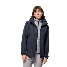 Jack Wolfskin Winter Jacket Bergland 3in1 (very warm, water and windproof) graphite grey Women