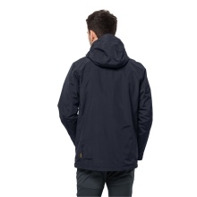 Jack Wolfskin Winter Jacket Bergland 3in1 (breathable, waterproof, windproof) dark blue Men