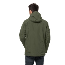 Jack Wolfskin Winter Jacket Bergland 3in1 (breathable, waterproof, windproof) khaki/green Men