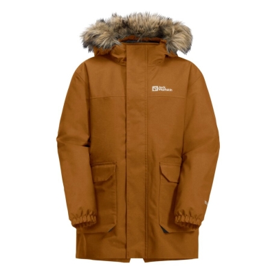 Jack Wolfskin Winter Jacket Cosy Bear 3in1 Parka (with fleece inner jacket, waterproof, windproof) light brown boys