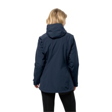 Jack Wolfskin Winter Jacket Glaabach 3in1 (with Hybrid Inner Jacket, Waterproof, Windproof) Night Blue Women