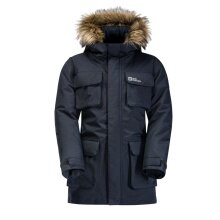 Jack Wolfskin Winter Jacket Glacier Peak Parka (waterproof, windproof) navy blue Kids